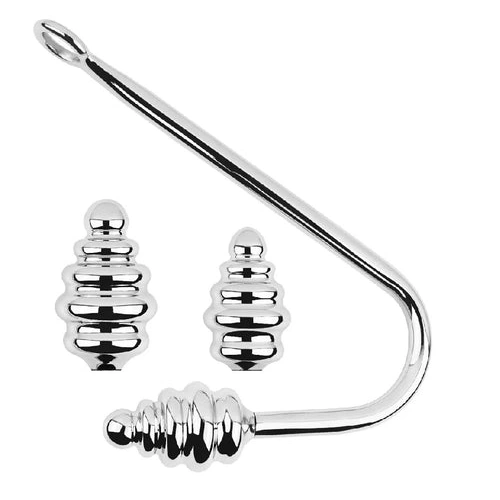 Set Hook GreatBenefit Anal 8826 Screw-in Ribbed 0812